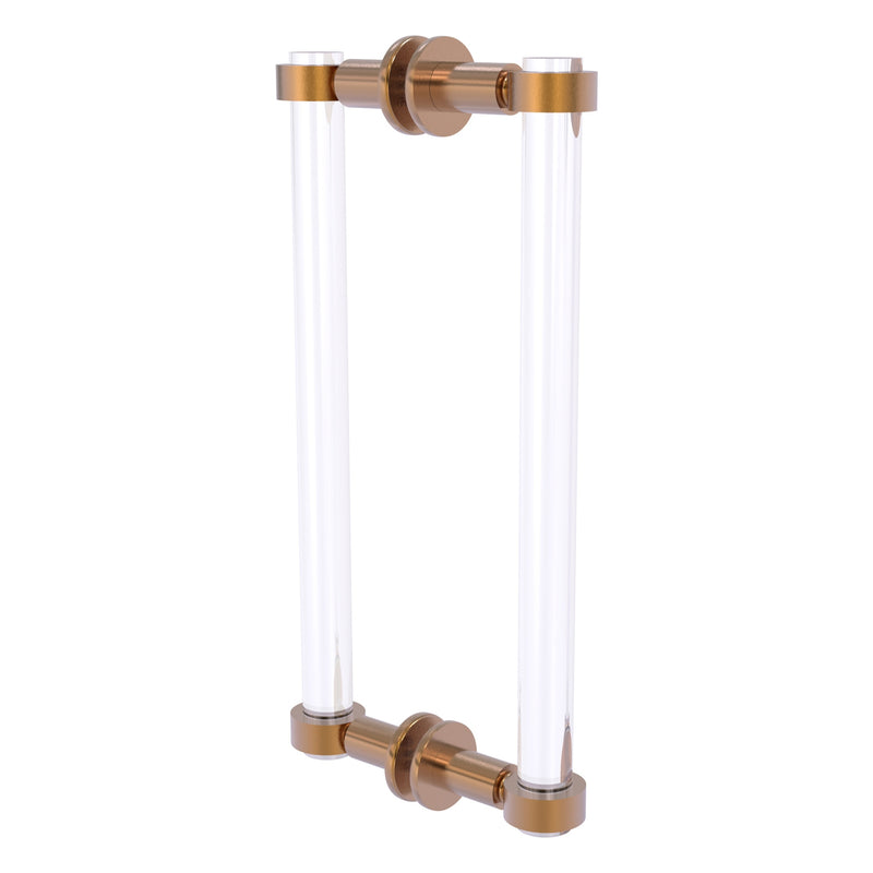 Clearview Collection Back to Back Shower Door Pull with Smooth Accents