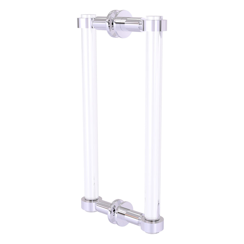 Clearview Collection Back to Back Shower Door Pull with Smooth Accents