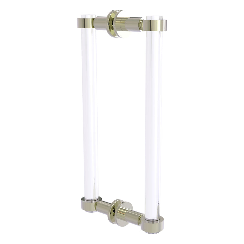 Clearview Collection Back to Back Shower Door Pull with Smooth Accents