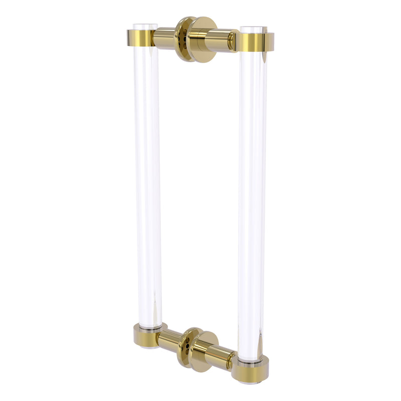 Clearview Collection Back to Back Shower Door Pull with Smooth Accents