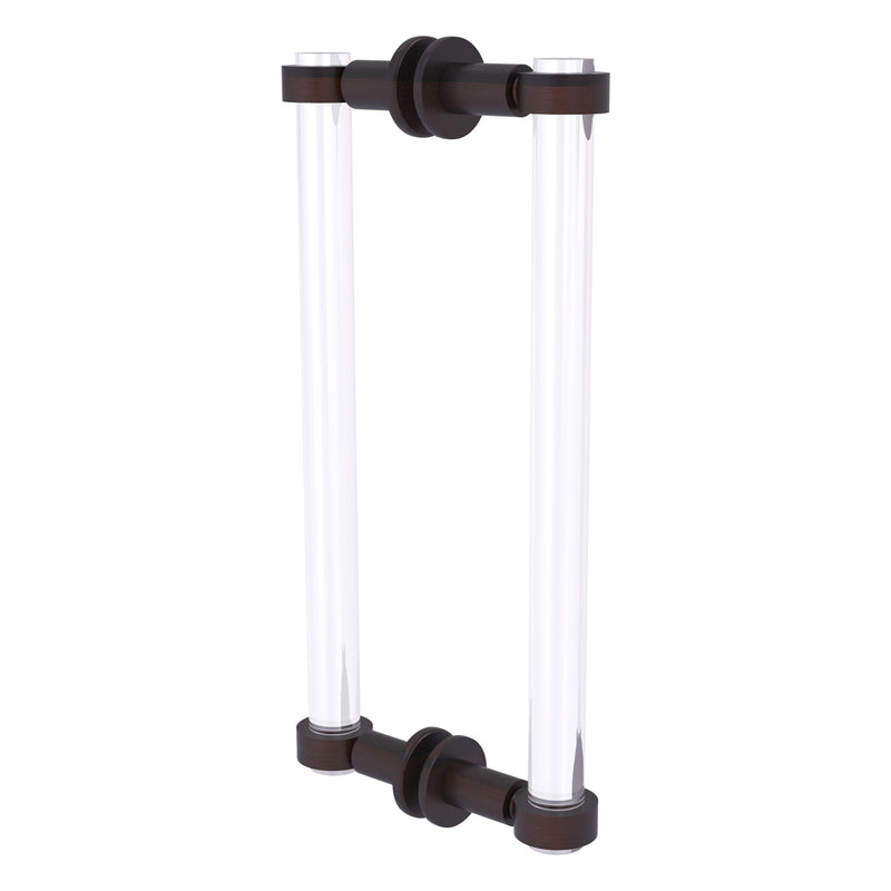 Clearview Collection Back to Back Shower Door Pull with Smooth Accents