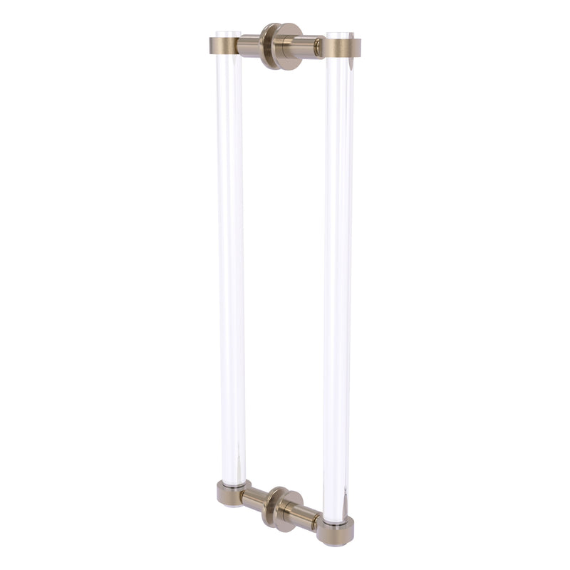 Clearview Collection Back to Back Shower Door Pull with Smooth Accents