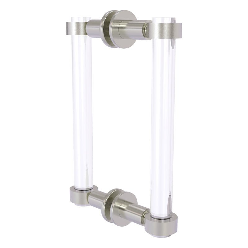 Clearview Collection Back to Back Shower Door Pull with Smooth Accents