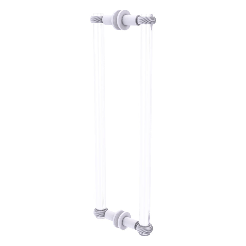 Clearview Collection Back to Back Shower Door Pull with Twisted Accents