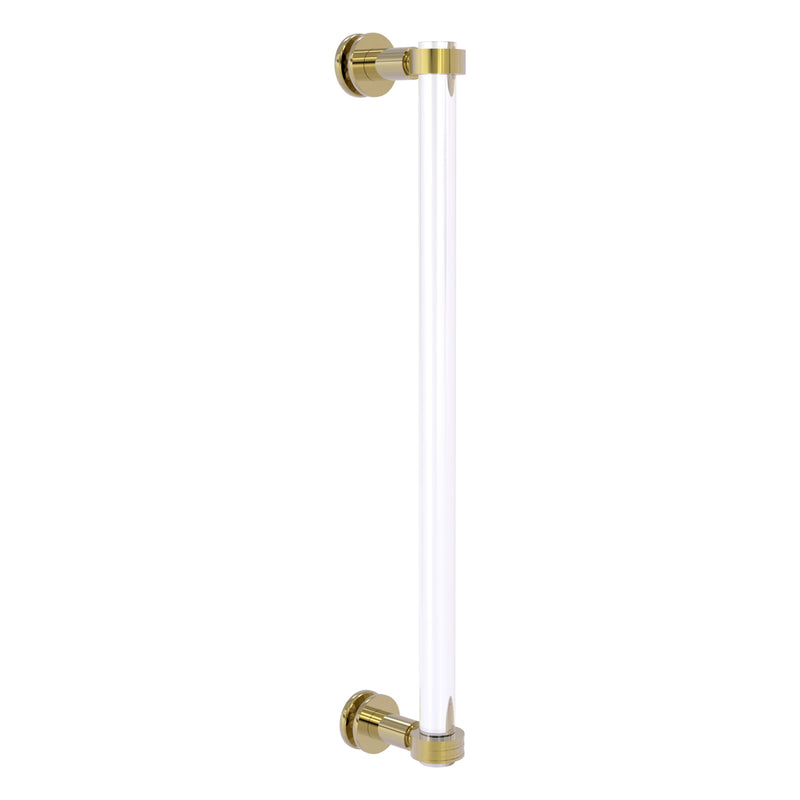 Clearview Collection Single Side Shower Door Pull with Smooth Accents