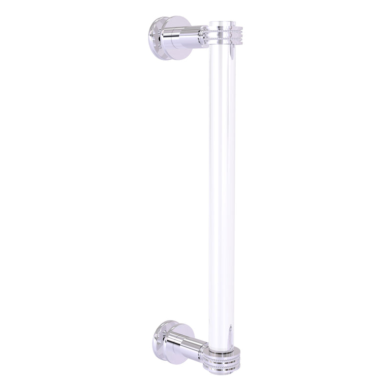 Clearview Collection Single Side Shower Door Pull with Dotted Accents