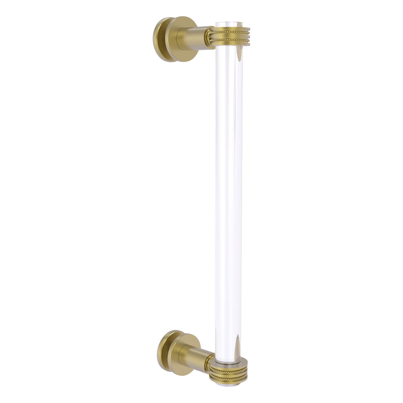 Clearview Collection Single Side Shower Door Pull with Dotted Accents