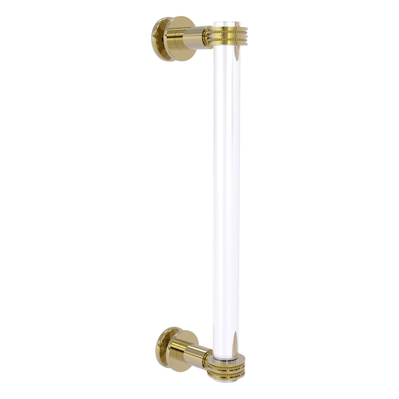 Clearview Collection Single Side Shower Door Pull with Dotted Accents