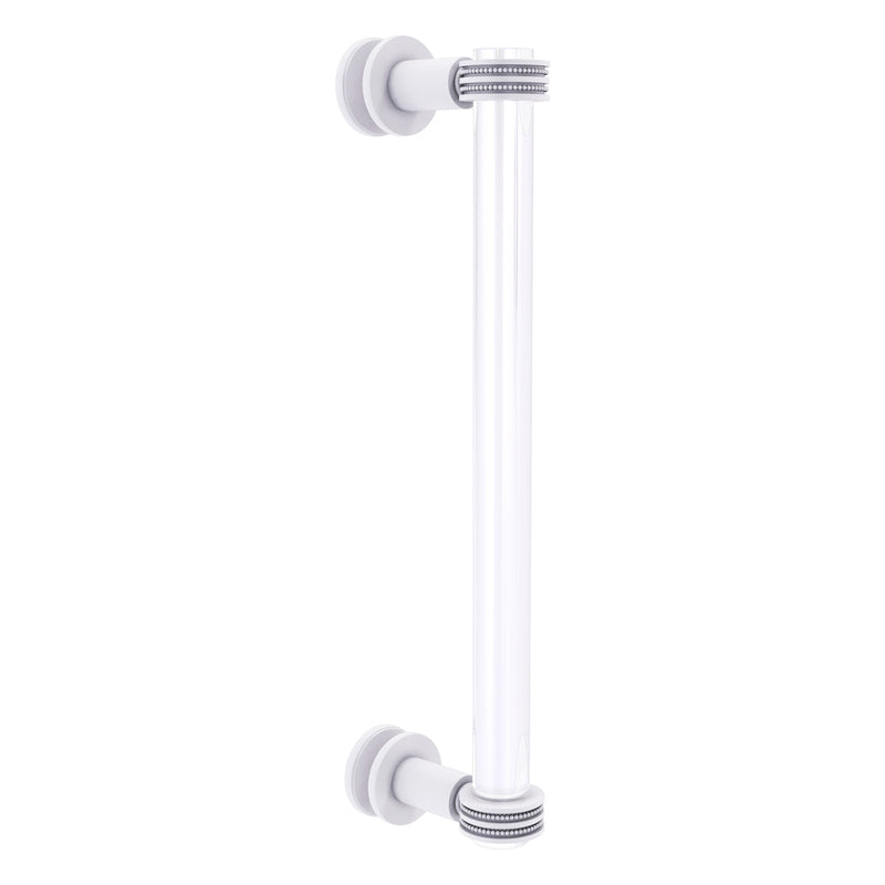 Clearview Collection Single Side Shower Door Pull with Dotted Accents