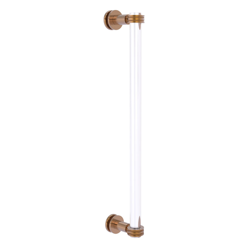 Clearview Collection Single Side Shower Door Pull with Dotted Accents