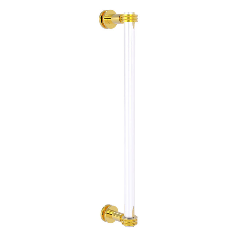 Clearview Collection Single Side Shower Door Pull with Dotted Accents