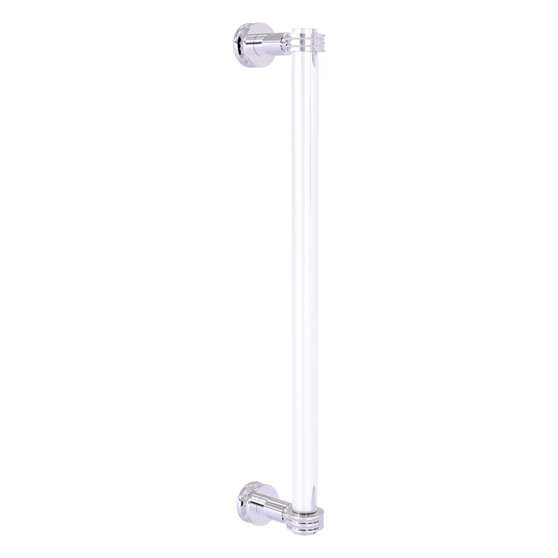 Clearview Collection Single Side Shower Door Pull with Dotted Accents