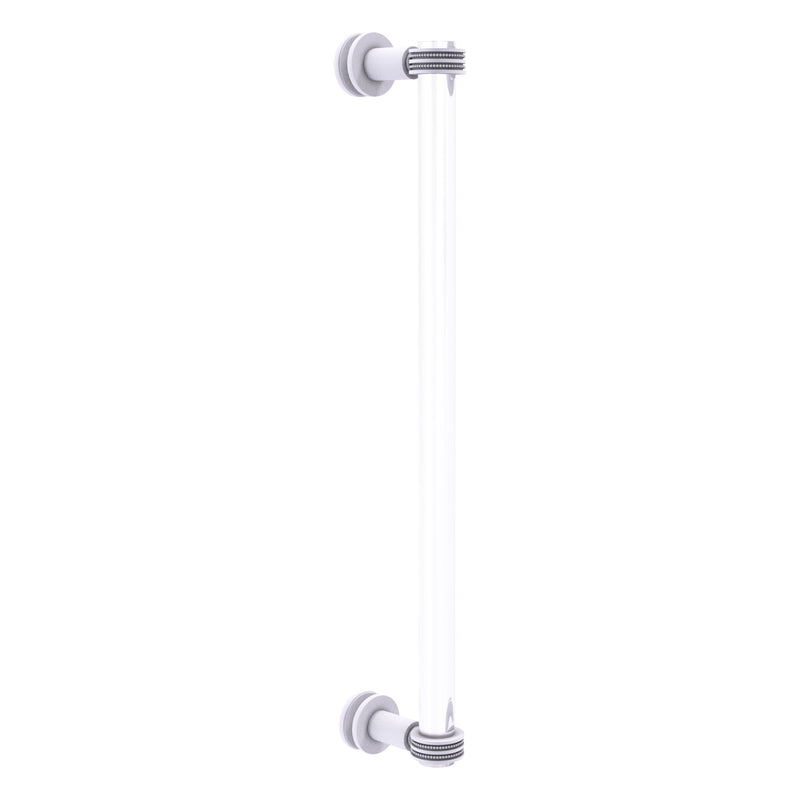 Clearview Collection Single Side Shower Door Pull with Dotted Accents