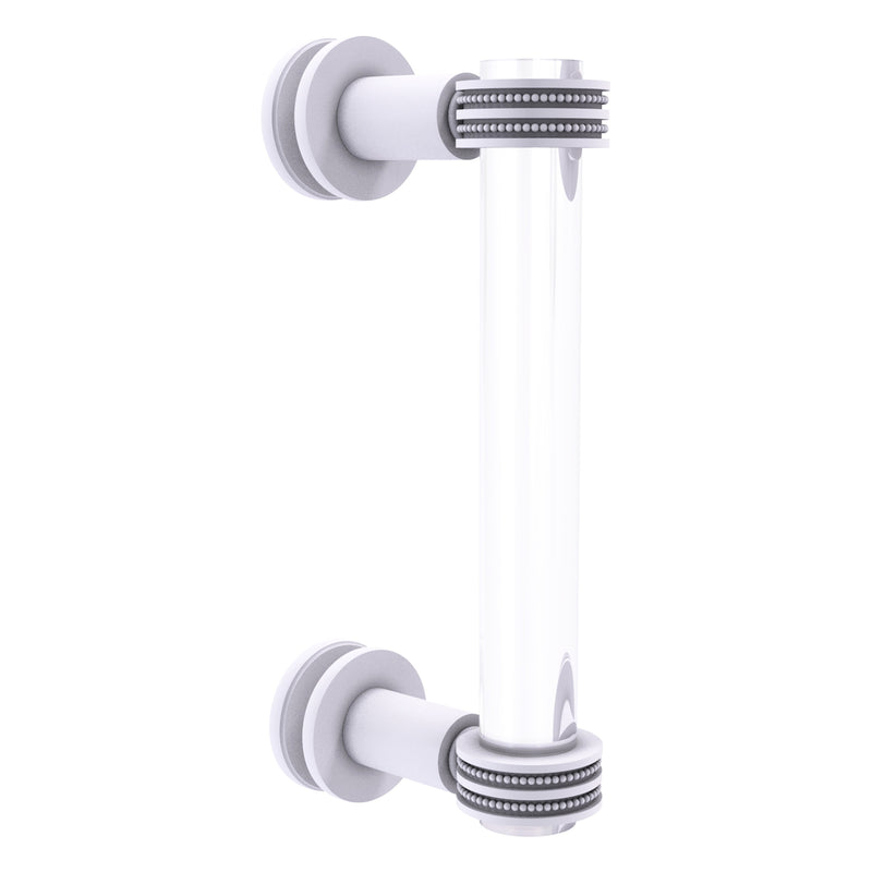 Clearview Collection Single Side Shower Door Pull with Dotted Accents