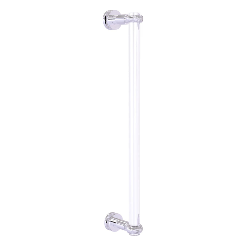 Clearview Collection Single Side Shower Door Pull with Twisted Accents