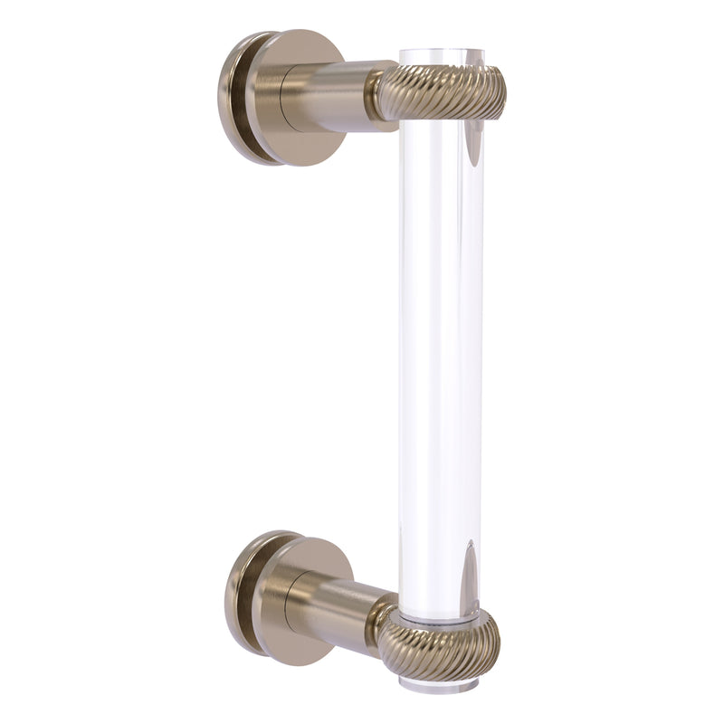 Clearview Collection Single Side Shower Door Pull with Twisted Accents