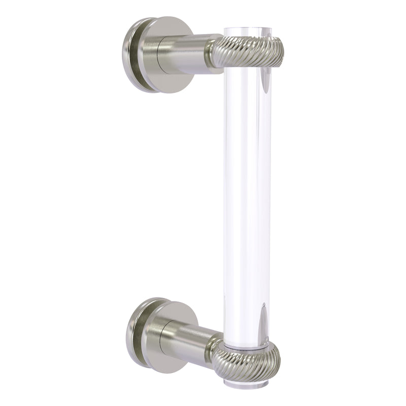 Clearview Collection Single Side Shower Door Pull with Twisted Accents