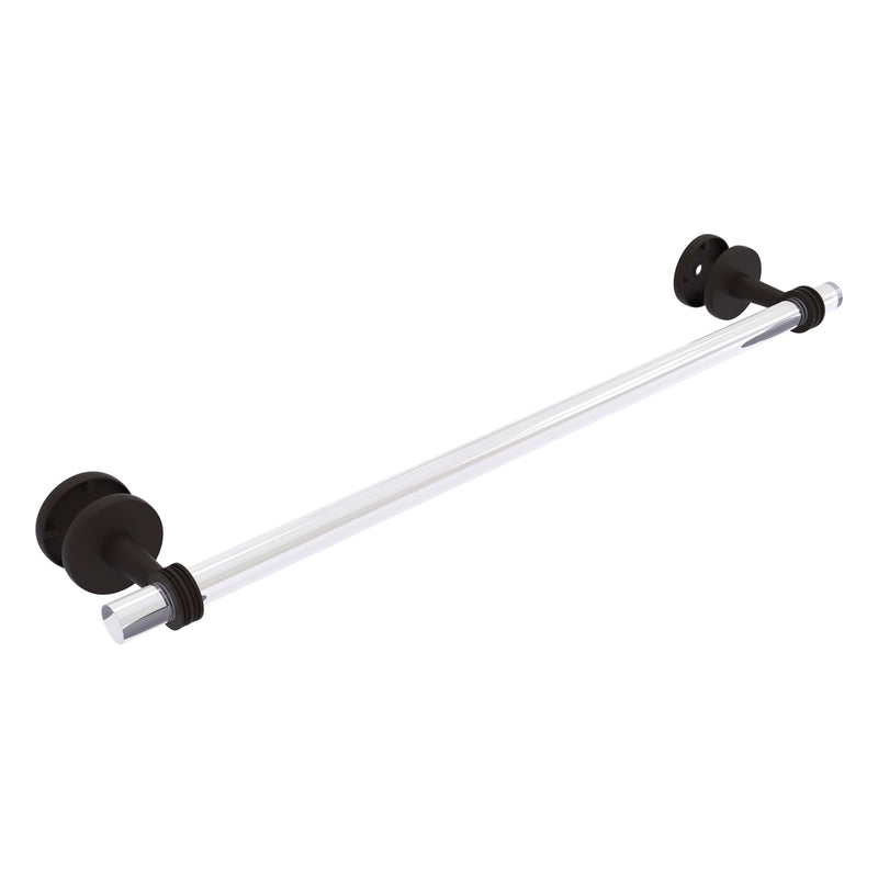 Clearview Collection Shower Door Towel Bar with Dotted Accents