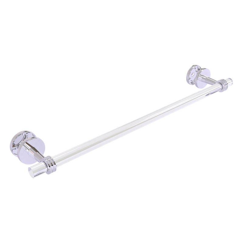 Clearview Collection Shower Door Towel Bar with Dotted Accents