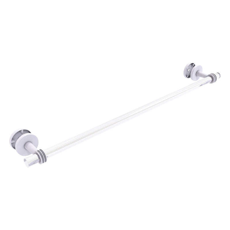 Clearview Collection Shower Door Towel Bar with Dotted Accents