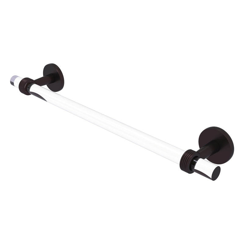 Clearview Collection Towel Bar with Grooved Accents