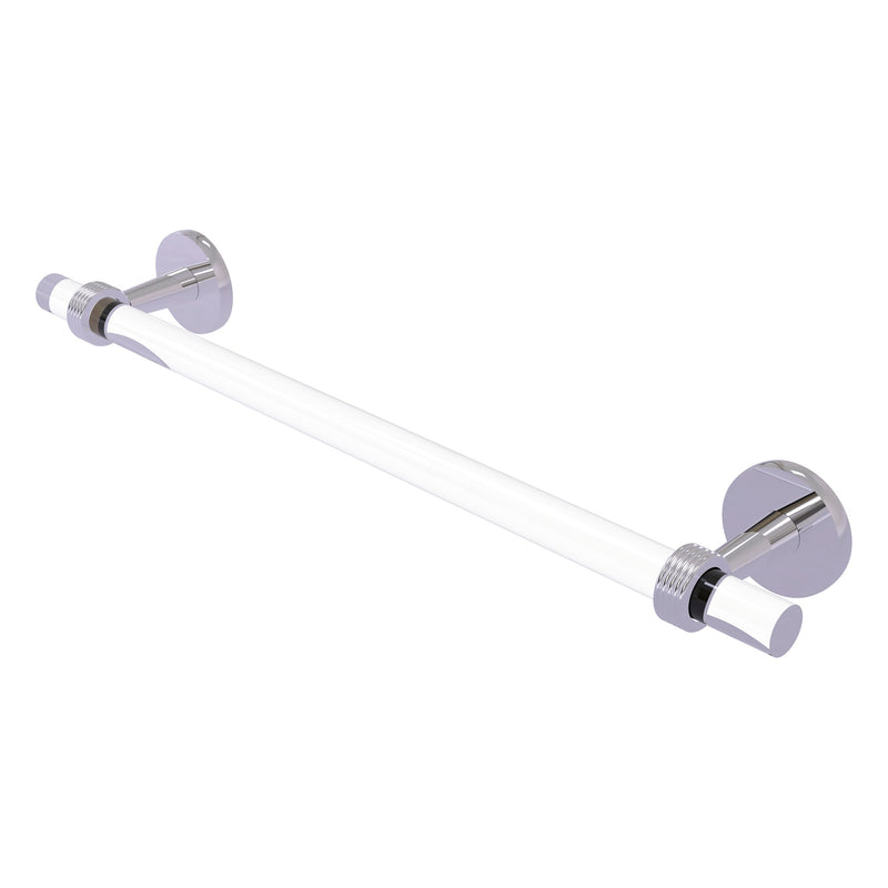 Clearview Collection Towel Bar with Grooved Accents