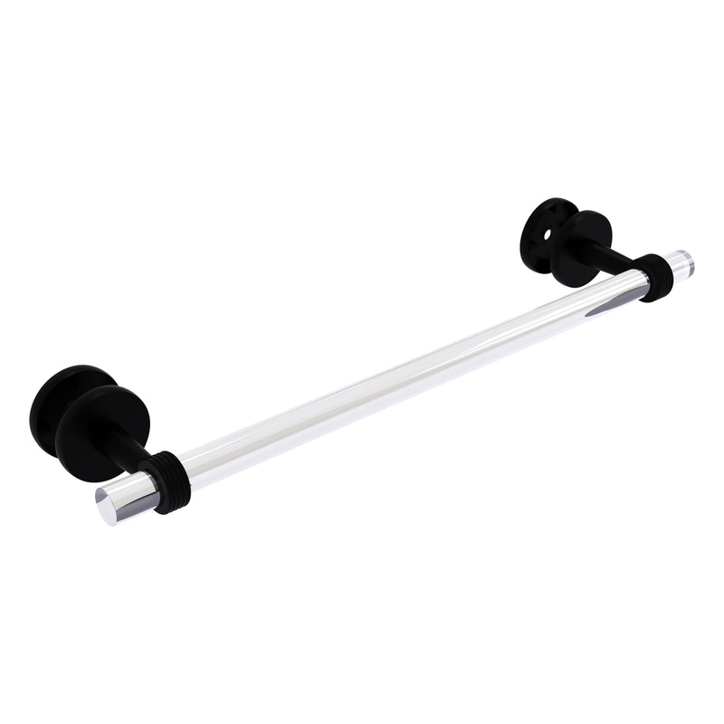 Clearview Collection Shower Door Towel Bar with Grooved Accents