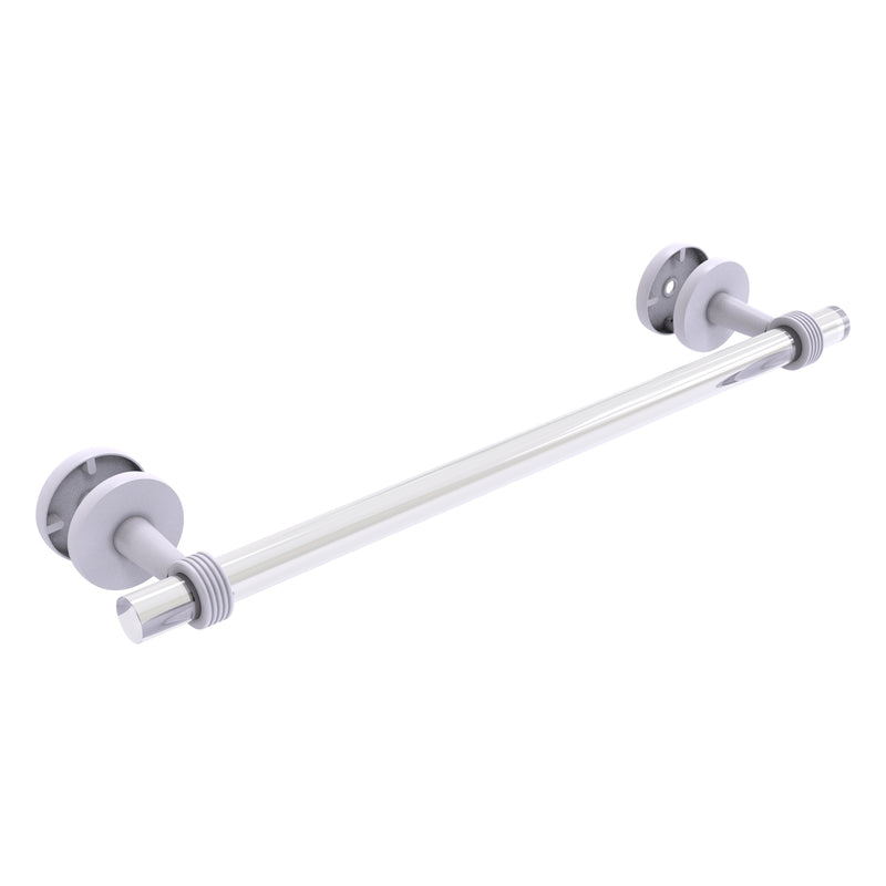 Clearview Collection Shower Door Towel Bar with Grooved Accents