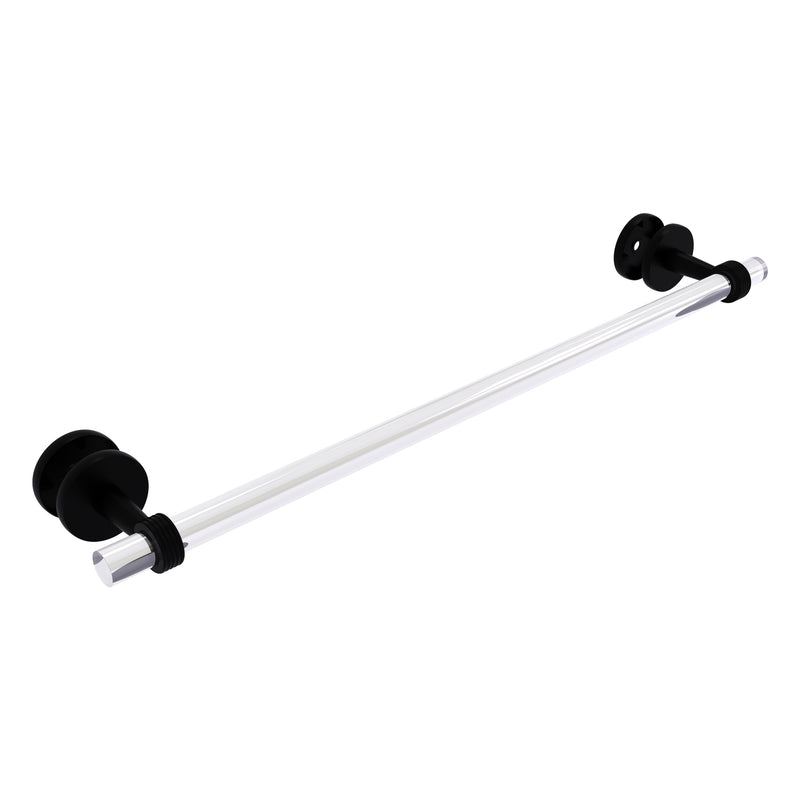 Clearview Collection Shower Door Towel Bar with Grooved Accents