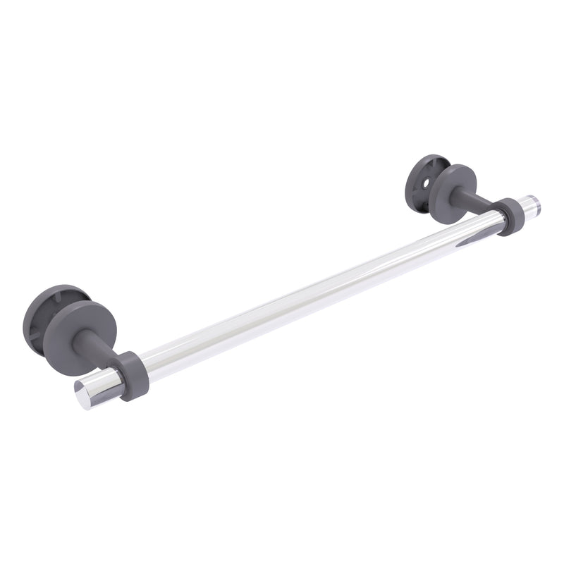 Clearview Collection Shower Door Towel Bar with Smooth Accents