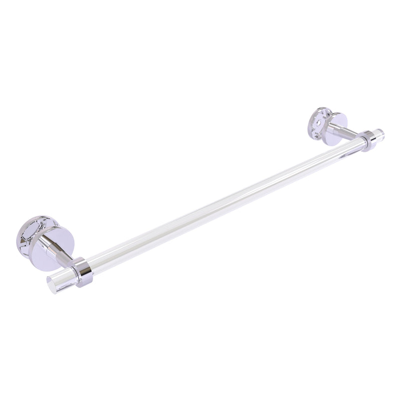 Clearview Collection Shower Door Towel Bar with Smooth Accents