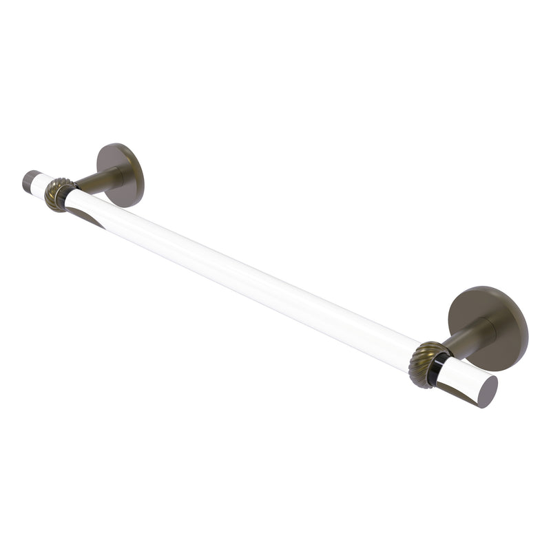 Clearview Collection Towel Bar with Twisted Accents