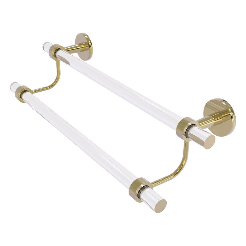 Clearview Collection Double Towel Bar with Smooth Accents