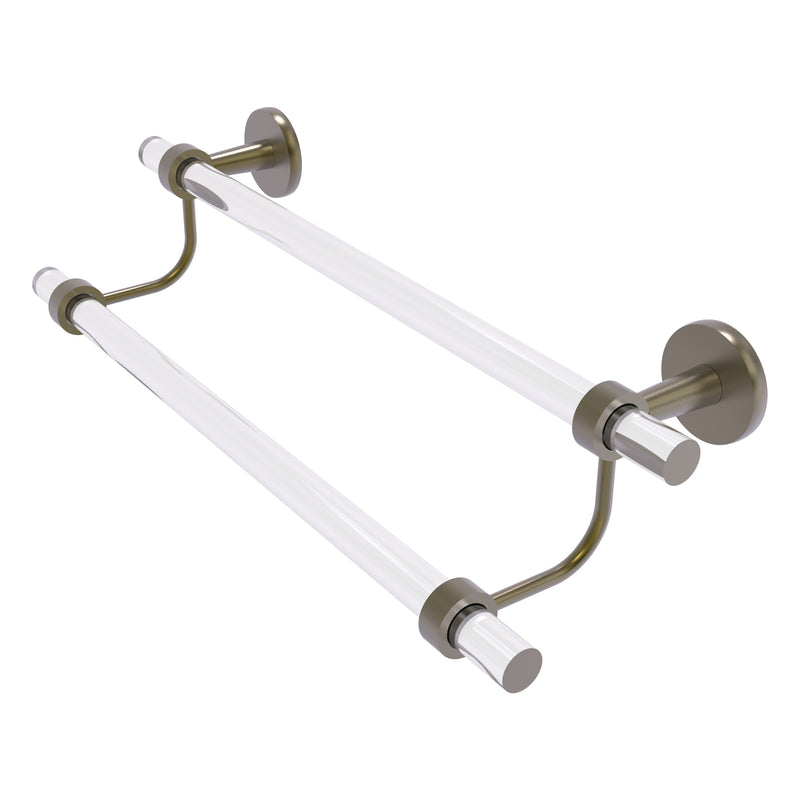 Clearview Collection Double Towel Bar with Smooth Accents