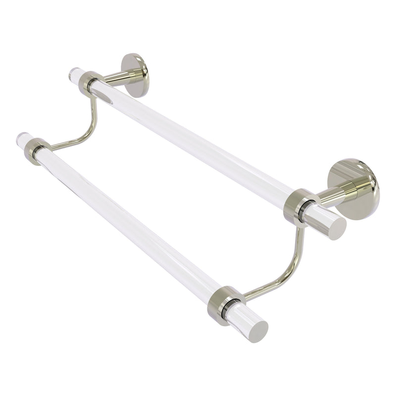 Clearview Collection Double Towel Bar with Smooth Accents