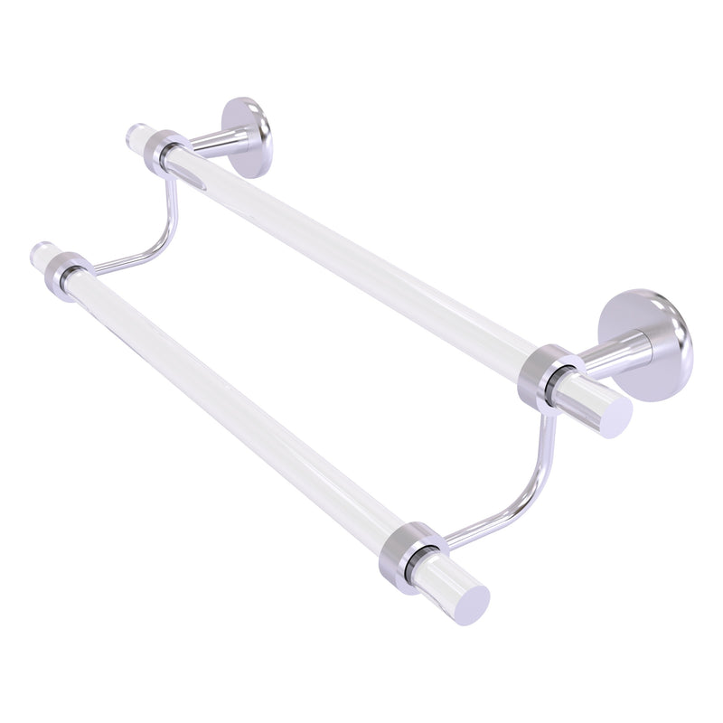 Clearview Collection Double Towel Bar with Smooth Accents