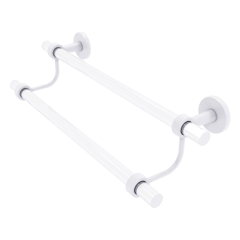 Clearview Collection Double Towel Bar with Smooth Accents