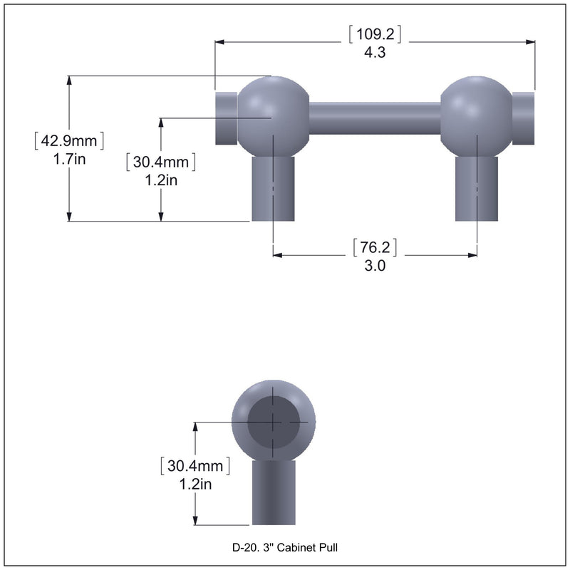 3 Inch Cabinet Pull