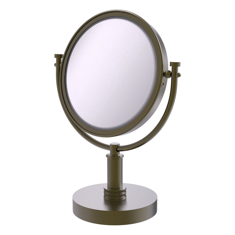 8 Inch Vanity Top Make-Up Mirror with Dotted Accents