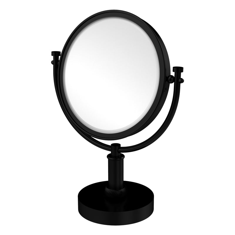 8 Inch Vanity Top Make-Up Mirror with Twisted Accents