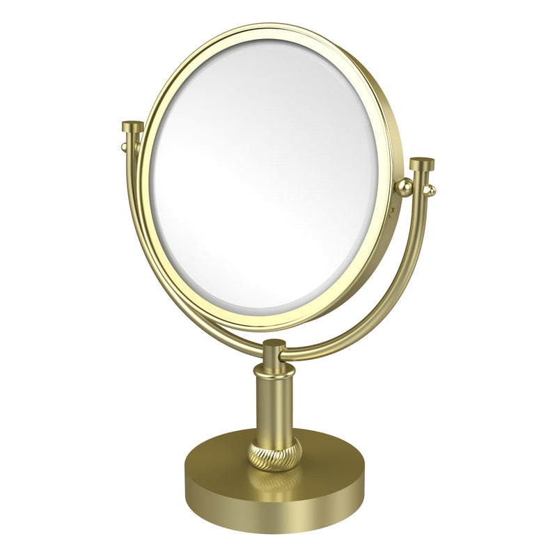 8 Inch Vanity Top Make-Up Mirror with Twisted Accents