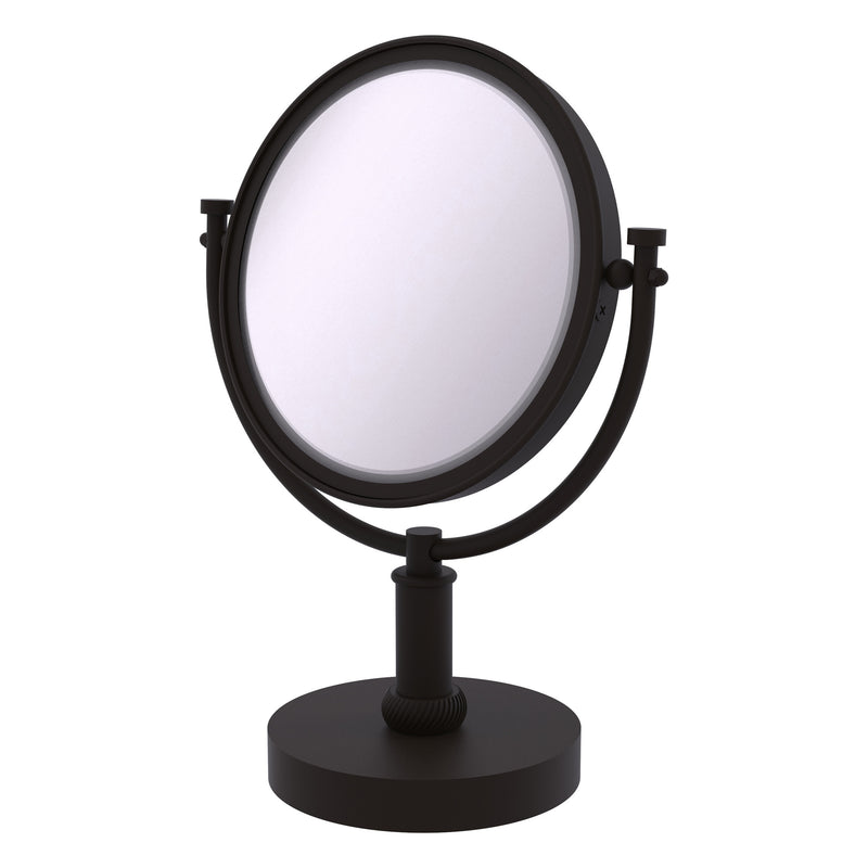 8 Inch Vanity Top Make-Up Mirror with Twisted Accents