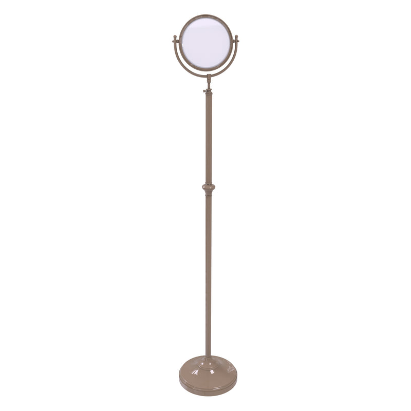 Adjustable Height Freestanding Make-Up Mirror 8 Inch Diameter