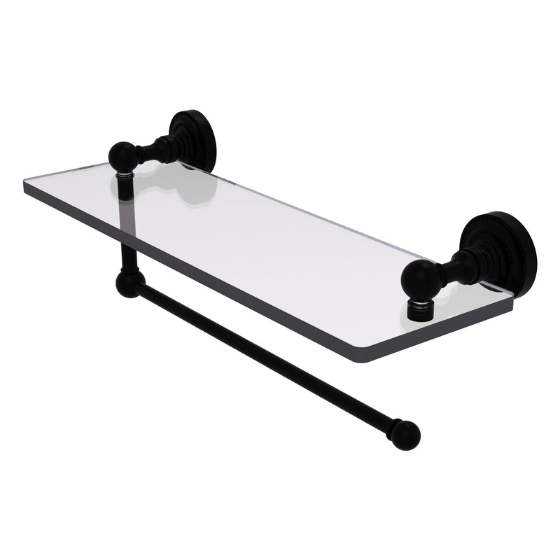 Dottingham Collection Paper Towel Holder with Glass Shelf