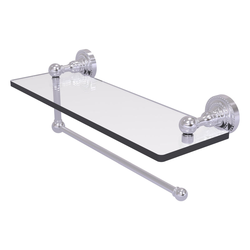 Dottingham Collection Paper Towel Holder with Glass Shelf