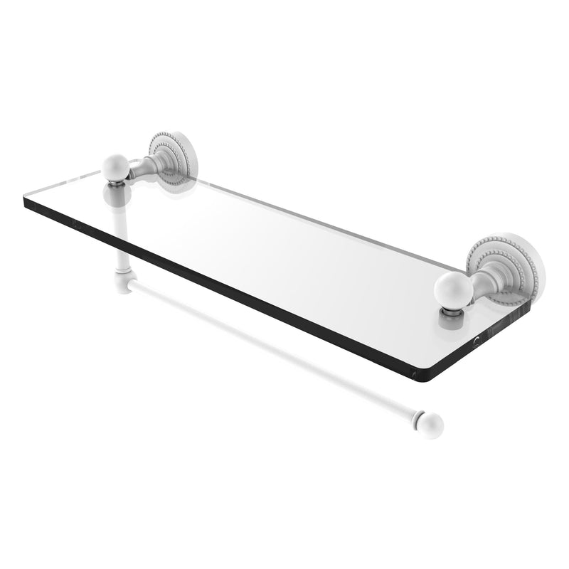 Dottingham Collection Paper Towel Holder with Glass Shelf