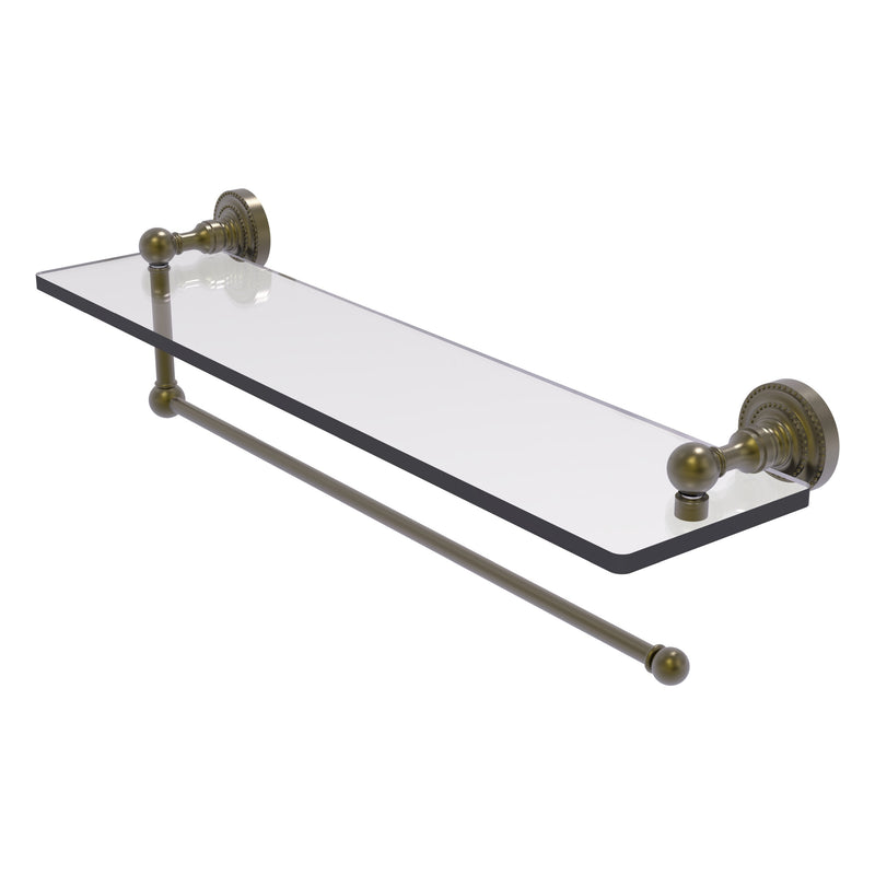 Dottingham Collection Paper Towel Holder with Glass Shelf