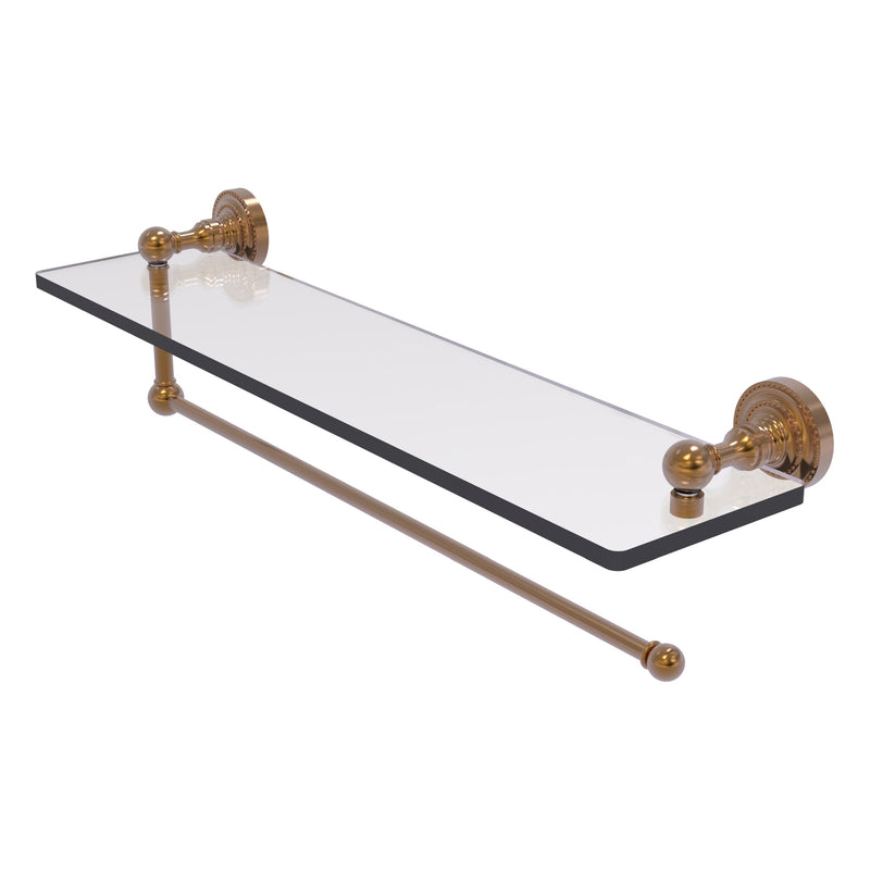 Dottingham Collection Paper Towel Holder with Glass Shelf