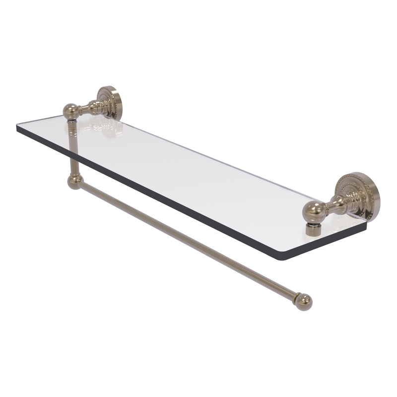 Dottingham Collection Paper Towel Holder with Glass Shelf