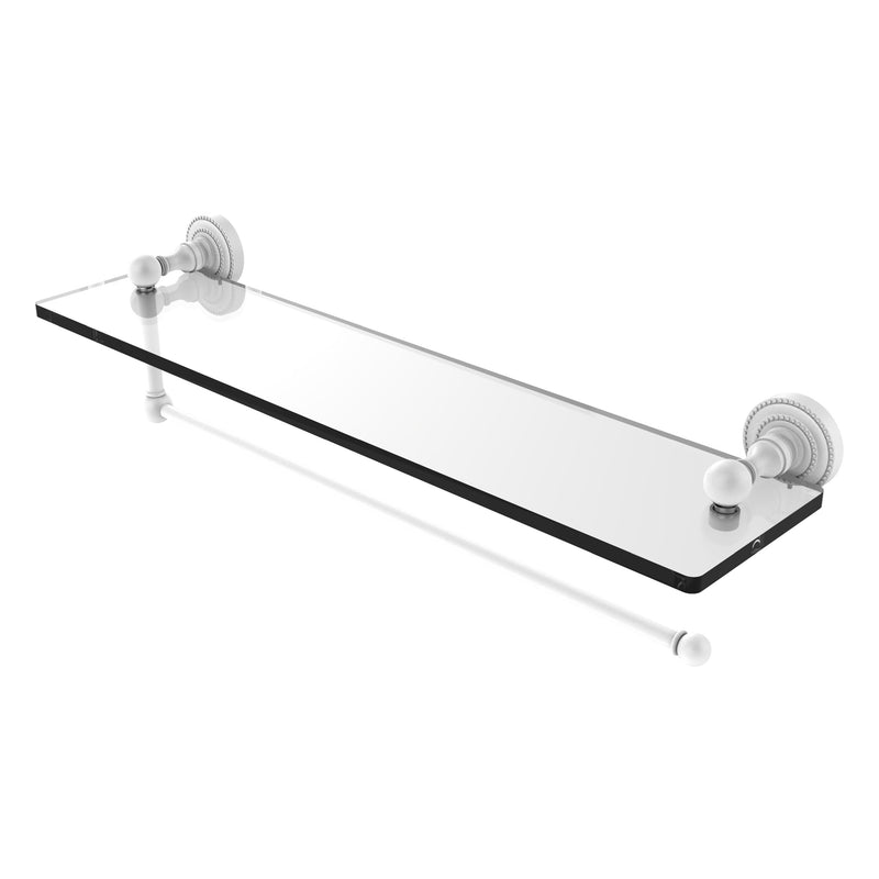 Dottingham Collection Paper Towel Holder with Glass Shelf